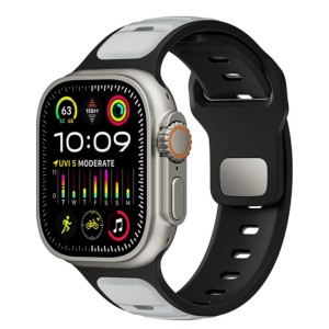 Nettech Apple Watch Seri 42/44 mm Uyumlu Silikon Kordon (Gri) NT-115475