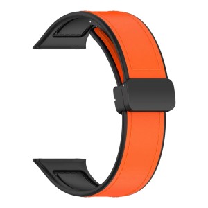 Nettech Apple Watch Seri 44/42 mm Uyumlu Deri Kordon (Turuncu) NT-115469