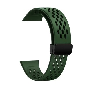 Nettech Apple Watch Series 10 46 mm Uyumlu Silikon Kordon (Yeşil) NT-112504
