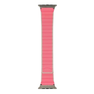 Nettech Apple Watch Series 10 46 mm Uyumlu Silikon Kordon (Pembe) NT-112512