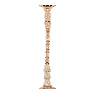 Nettech Apple Watch Series 10 46 mm Uyumlu Metal Kordon (Rose Gold) NT-112430