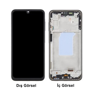 Teknonet Samsung Galaxy A26 Uyumlu Org Lcd+Dokunmatik+Çıtalı (Siyah) NT-115763