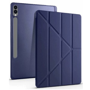 Nettech Samsung Galaxy Tab S9 FE Plus Uyumlu Premium Smart 360 Kalem Yuvalı Kapaklı Kılıf (Lacivert) NT-115875