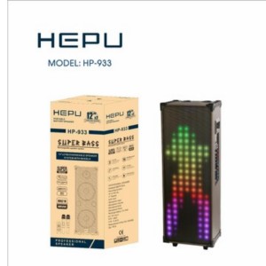 Hepu HP-933 Valiz Party Box Kablosuz Hoparlör - Speaker (Siyah) NT-115902