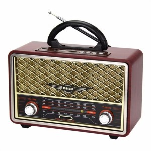 MEİER M-156BT Nostalji Radyo Kablosuz Hoparlör - Speaker (Kahverengi) NT-115912