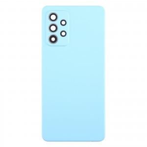 Teknonet Samsung Galaxy A52 Uyumlu Kamera Camlı Batarya Kapağı (Mavi) NT-115929