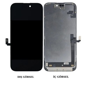 Teknonet Apple iPhone 16 Plus Uyumlu Org Lcd+Dokunmatik+Çıtalı (Siyah) NT-116025