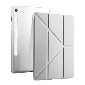 Nettech Samsung Galaxy Tab S10 FE Plus Uyumlu Premium Smart 360 Kalem Yuvalı Kapaklı Kılıf (Gri) NT-115984