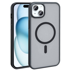 Nettech Apple iPhone 15 Uyumlu NT-N085 Arka Koruma Kılıf (Siyah) NT-114228