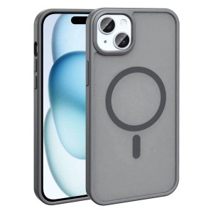 Nettech Apple iPhone 15 Uyumlu NT-N085 Arka Koruma Kılıf (Gri) NT-114230