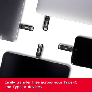 Sandisk Ultra Dual Drive SDDDC2-064G-G46 64 Gb USB+Type-C Flash Bellek (Gri) NT-116043