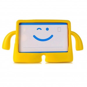 Nettech Samsung Galaxy A9 Uyumlu Standlı Smile Arka Koruma (Sarı) NT-116394