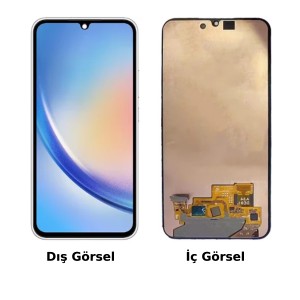 Teknonet Samsung Galaxy A34 5G Uyumlu Oled Lcd+Dokunmatik+Çıtalı (Siyah) NT-111104