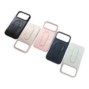 Nettech Apple iPhone 17 Pro Uyumlu NT-N095 Standlı Kartlık Arka Koruma Kılıf (Pembe) NT-114975