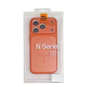 Nettech Apple iPhone 15 Pro Uyumlu NT-N102 Magsafe Arka Koruma Kılıf (Turuncu) NT-116629