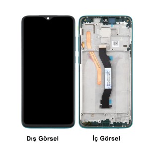 Teknonet Xiaomi Redmi Note 8 Pro Uyumlu Org Lcd+Dokunmatik+Çıtalı (Yeşil) NT-96459