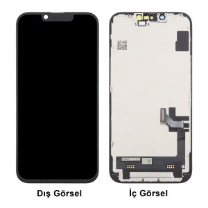 Teknonet Apple iPhone 14 Uyumlu Diagnostics Lcd+Dokunmatik+Çıtalı (Siyah) NT-116407