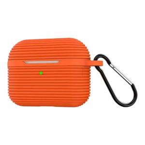 Nettech Apple Airpods Pro 3. Nesil Uyumlu Airpods Silikon Arka Koruma Kılıf (Turuncu) NT-116749