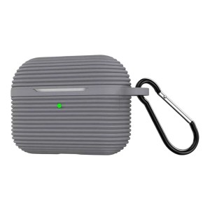 Nettech Apple Airpods Pro 3. Nesil Uyumlu Airpods Silikon Arka Koruma Kılıf (Gri) NT-116748