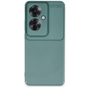 Nettech Oppo Reno 11F Uyumlu Focus Seri Arka Koruma Kılıf (Koyu Yeşil) NT-116737