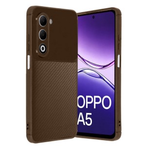 Nettech Oppo A5 Uyumlu Focus Seri Arka Koruma Kılıf (Kahverengi) NT-116681