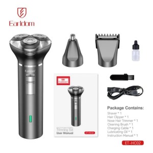 Earldom IP47 HC02 Ev-Ofis-Okul 3 in 1 Traş Makinesi (Siyah) NT-116777