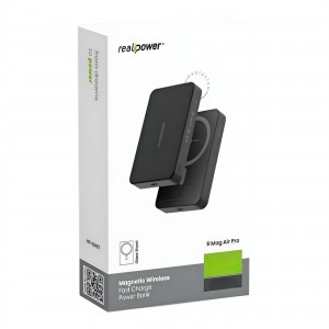RealPower R Mag Air Pro 20W PD 10000 MAh Magsafe Powerbank (Siyah) NT-116671