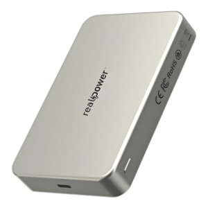 RealPower R Mag Air Pro 20W PD 10000 MAh Magsafe Powerbank (Natural) NT-116672