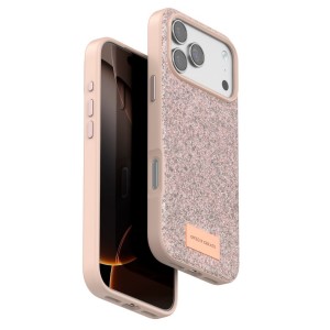 Nettech Apple iPhone 17 Pro Max Uyumlu Simli Arka Koruma Kılıf (Pembe) NT-116798