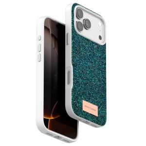 Nettech Apple iPhone 17 Pro Max Uyumlu Simli Arka Koruma Kılıf (Yeşil) NT-116801