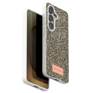 Nettech Samsung Galaxy S26 Plus Uyumlu Simli Arka Koruma Kılıf (Gold) NT-116807