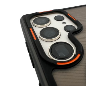 Nettech Samsung Galaxy S25 Ultra Uyumlu NT-N079 Buzlu Seri Arka Koruma Kılıf (Siyah) NT-114046