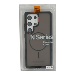 Nettech Samsung Galaxy S25 Ultra Uyumlu NT-N079 Buzlu Seri Arka Koruma Kılıf (Siyah) NT-114046