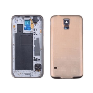 Teknonet Samsung Galaxy G900 S5 Uyumlu Kasa (Gold) VR-5676