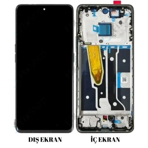 Teknonet Realme 11 PRO Uyumlu Org Lcd+Dokunmatik+Çıtalı (Siyah) NT-117674