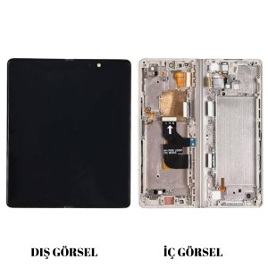 Teknonet Samsung Galaxy Z Fold 4 Uyumlu Org Lcd+Dokunmatik+Çıtalı (Gold) NT-117699