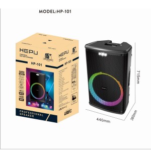 Hepu HP-101 Party Box Kablosuz Hoparlör - Speaker (Siyah) NT-117703