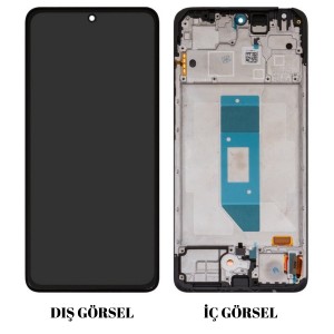 Teknonet Xiaomi Redmi Note 14 Uyumlu Org Lcd+Dokunmatik+Çıtalı (Siyah) NT-117760