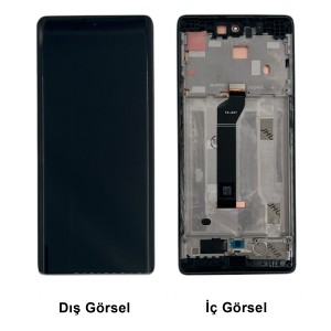 Teknonet Reeder S19 Max Pro Edge Uyumlu Org Lcd+Dokunmatik+Çıtalı (Gümüş) NT-116916