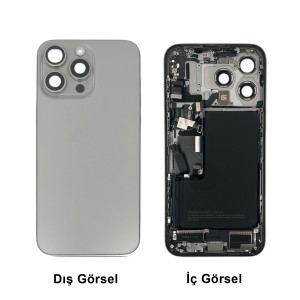 Teknonet Apple iPhone 15 Pro Uyumlu Dolu Kasa (Natural) NT-115035