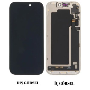 Teknonet Apple iPhone 17 Pro Max Uyumlu Org Lcd+Dokunmatik+Çıtalı (Siyah) NT-118003