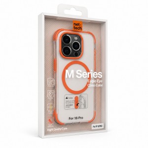 Nettech Apple iPhone 17 Pro Uyumlu NT-N109 Arka Koruma Kılıf (Kozmik Turuncu) NT-117177