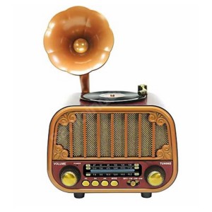 MEİER MD-1318BT Nostalji Radyo Kablosuz Hoparlör - Speaker (Kahverengi) NT-118010