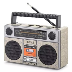 Feexot FX-2510B Nostalji Radyo Kablolu Hoparlör - Speaker (Gri) NT-118007