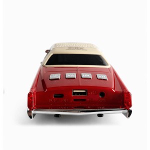 Wster WS-1966 Car Speaker Kablosuz Hoparlör - Speaker (Kırmızı) NT-118005