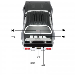 Wster WS-620 Car Speaker Kablosuz Hoparlör - Speaker (Kırmızı) NT-117134