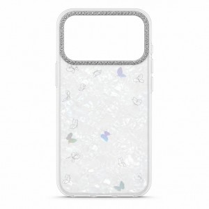 Nettech Apple iPhone 17 Pro Uyumlu NT-N126 Simli Arka Koruma Kılıf (Beyaz) NT-118101