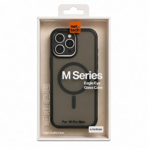 Nettech Apple iPhone 16 Pro Uyumlu NT-N107 Arka Koruma Kılıf (Siyah) NT-117154