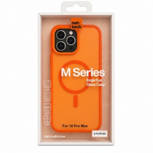 Nettech Apple iPhone 16 Pro Uyumlu NT-N107 Arka Koruma Kılıf (Turuncu) NT-117151
