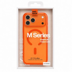 Nettech Apple iPhone 17 Pro Max Uyumlu NT-N107 Arka Koruma Kılıf (Kozmik Turuncu) NT-117147
